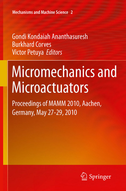 Micromechanics and Microactuators main product photo