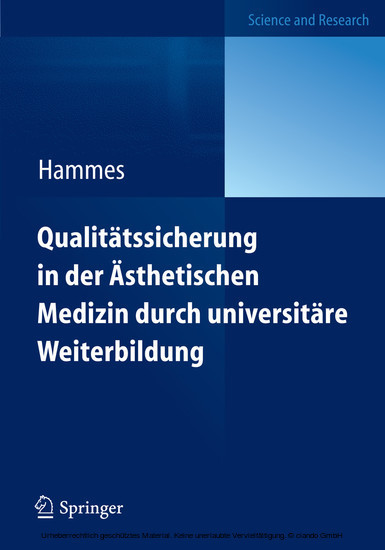 Qualitätssicherung in der Ästhetischen Medizin durch universitäre Weiterbildung main product photo