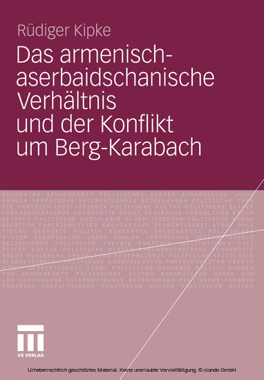 Das armenisch-aserbaidschanische Verhältnis und der Konflikt um Berg-Karabach main product photo