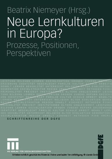 Neue Lernkulturen in Europa? main product photo