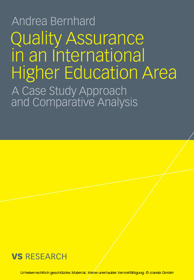 Quality Assurance in an International Higher Education Area main product photo