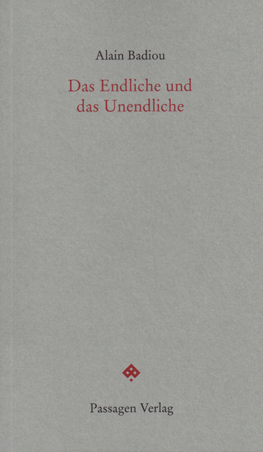 Das Endliche und das Unendliche main product photo