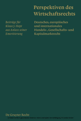 Perspektiven des Wirtschaftsrechts