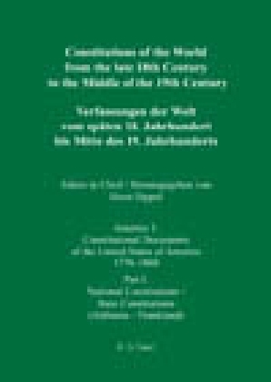 National Constitutions / State Constitutions (Alabama - Frankland) / Nationale Verfassungen / Staatsverfassungen (Alabama - Frankland) main product photo