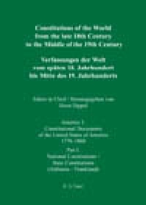 National Constitutions / State Constitutions (Alabama - Frankland) / Nationale Verfassungen / Staatsverfassungen (Alabama - Frankland)