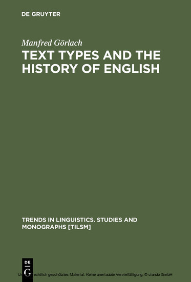 Text Types and the History of English main product photo