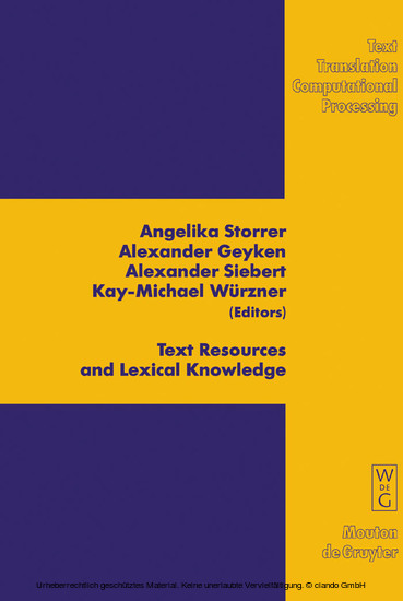 Text Resources and Lexical Knowledge main product photo
