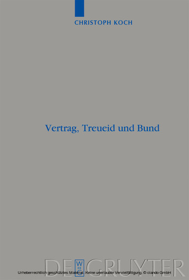 Vertrag, Treueid und Bund main product photo