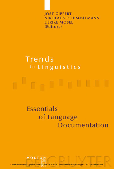 Essentials of Language Documentation main product photo