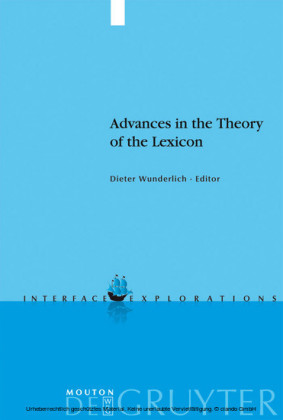 Advances in the Theory of the Lexicon