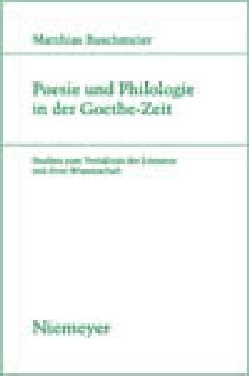 Poesie und Philologie in der Goethe-Zeit main product photo