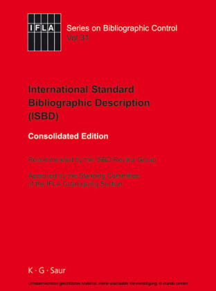 ISBD: International Standard Bibliographic Description