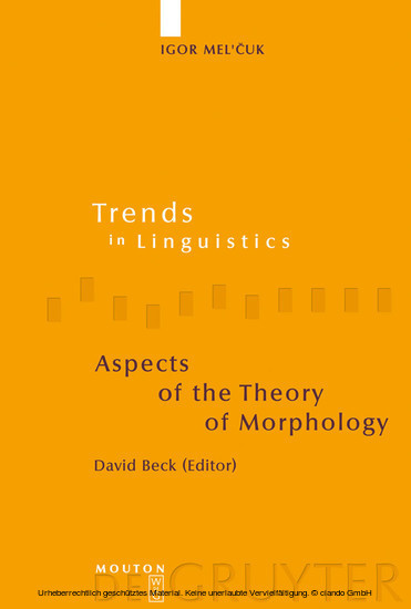 Aspects of the Theory of Morphology main product photo
