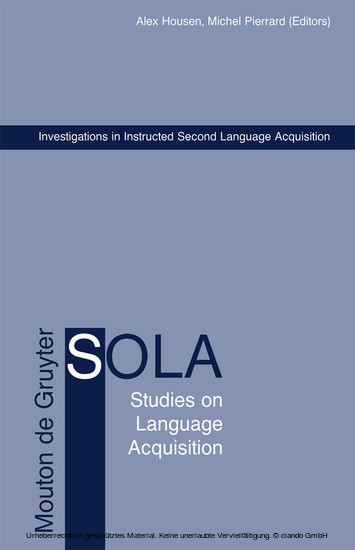 Investigations in Instructed Second Language Acquisition main product photo