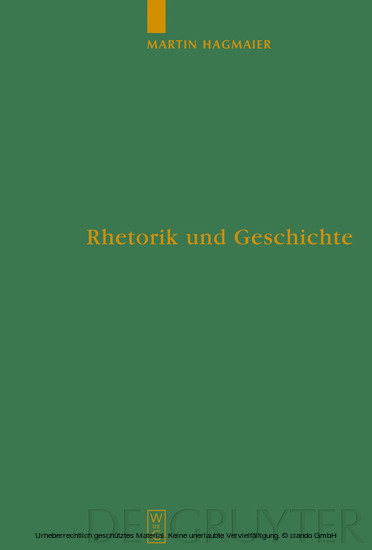 Rhetorik und Geschichte main product photo