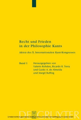 Recht und Frieden in der Philosophie Kants