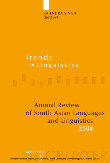 Annual Review of South Asian Languages and Linguistics main product photo