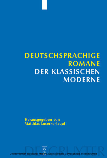 Deutschsprachige Romane der klassischen Moderne main product photo