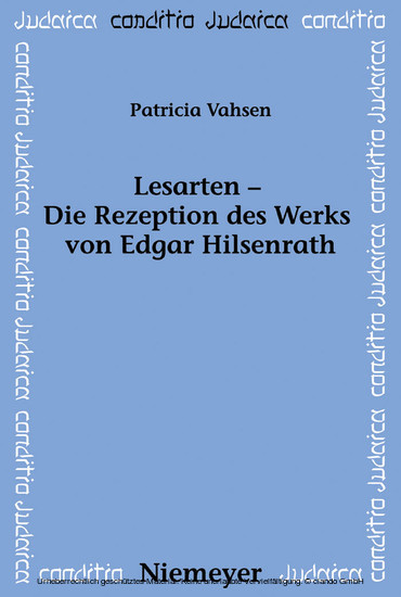 Lesarten - Die Rezeption des Werks von Edgar Hilsenrath main product photo