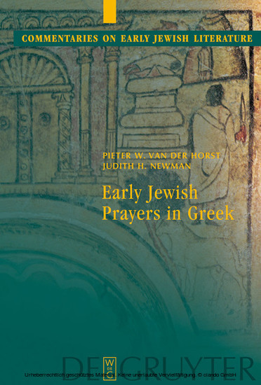 Early Jewish Prayers in Greek main product photo