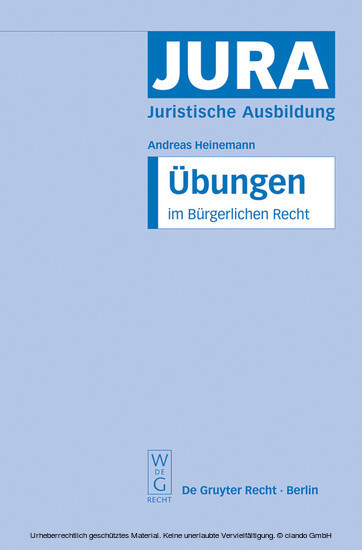Übungen im Bürgerlichen Recht main product photo