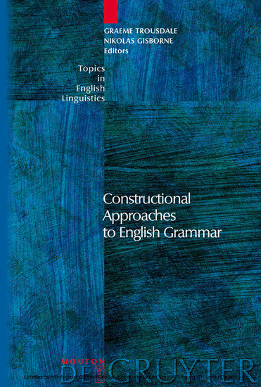 Constructional Approaches to English Grammar main product photo