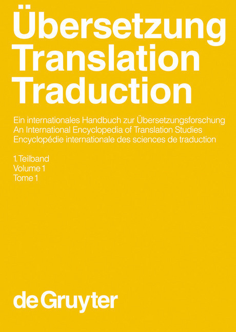 Übersetzung - Translation - Traduction. 1. Teilband. Pt.1 main product photo