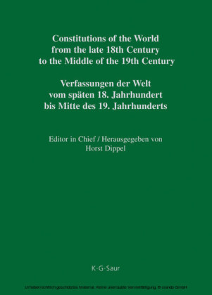 Constitutional Projects of Russia 1799-1825 / Konstitucionnye proekty Rossii 1799-1825 / Verfassungsprojekte Russlands 1799-1825
