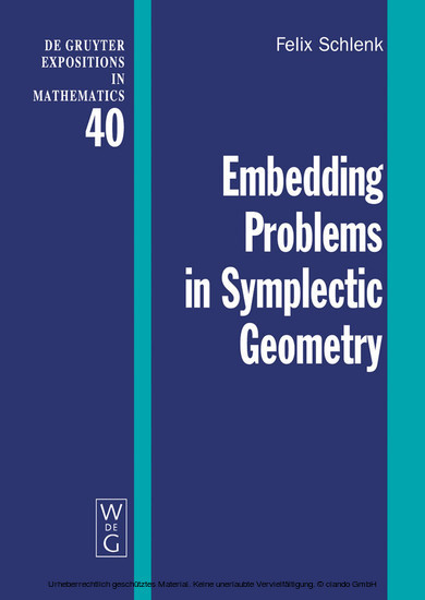 Embedding Problems in Symplectic Geometry main product photo