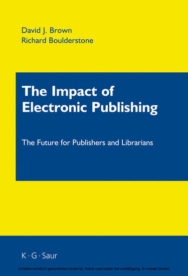 The Impact of Electronic Publishing main product photo