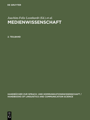 Medienwissenschaft. 2. Teilband. Teilbd.2