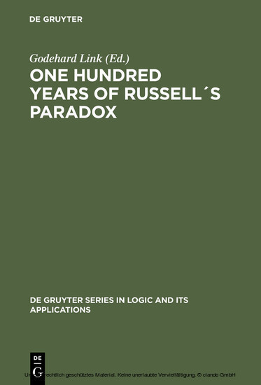 One Hundred Years of Russell´s Paradox main product photo