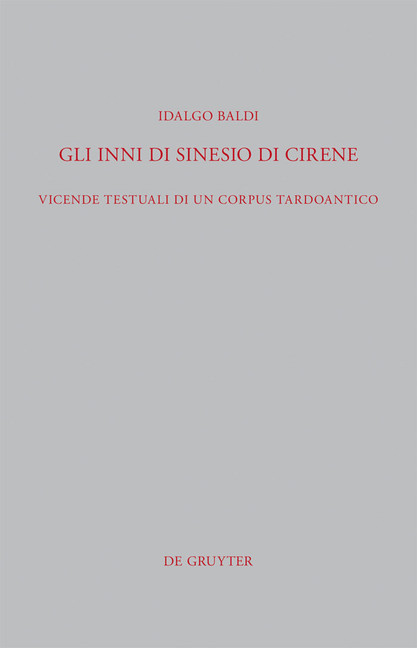 Gli Inni di Sinesio di Cirene main product photo