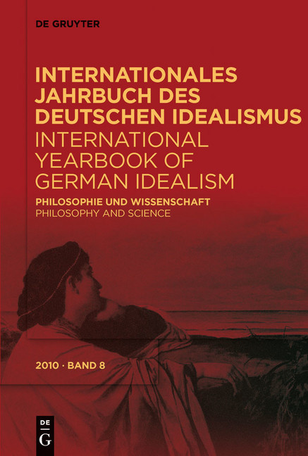 Internationales Jahrbuch des Deutschen Idealismus. International Yearbook of German Idealism. Bd.8/2010 main product photo