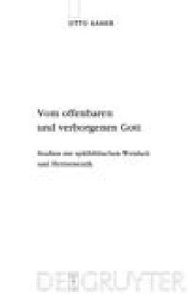 Vom offenbaren und verborgenen Gott