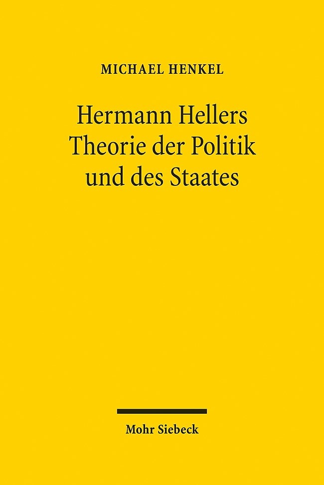 Hermann Hellers Theorie der Politik und des Staates main product photo