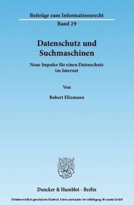 Datenschutz und Suchmaschinen.