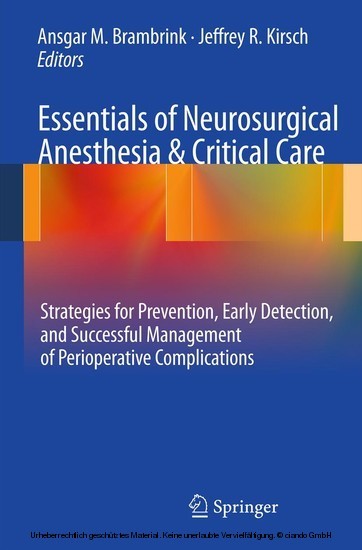 Essentials of Neurosurgical Anesthesia & Critical Care main product photo