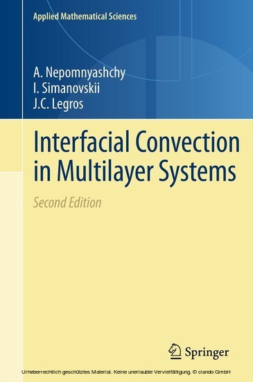 Interfacial Convection in Multilayer Systems main product photo