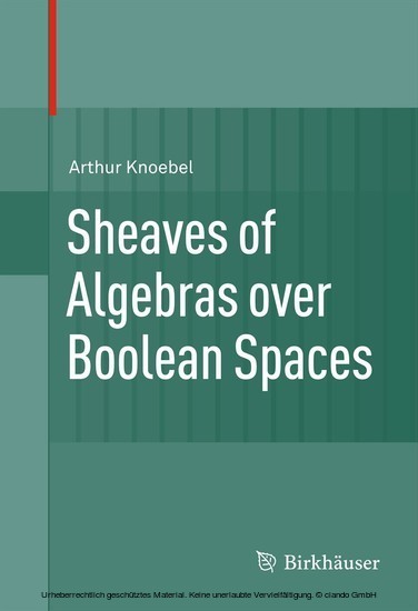 Sheaves of Algebras over Boolean Spaces main product photo