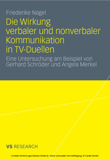 Die Wirkung verbaler und nonverbaler Kommunikation in TV-Duellen main product photo