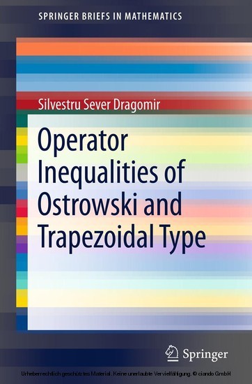 Operator Inequalities of Ostrowski and Trapezoidal Type main product photo