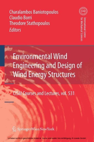 Environmental Wind Engineering and Design of Wind Energy Structures main product photo