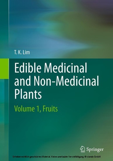 Edible Medicinal and Non-Medicinal Plants. Vol.1 main product photo