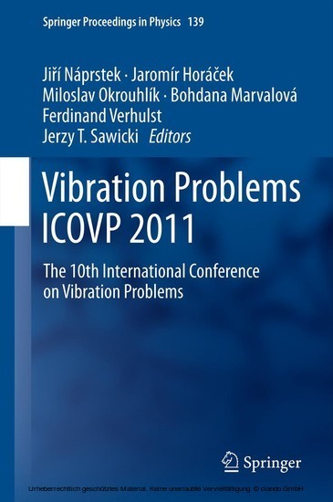 Vibration Problems ICOVP 2011 main product photo