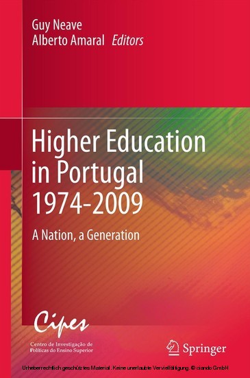 Higher Education in Portugal 1974-2009 main product photo