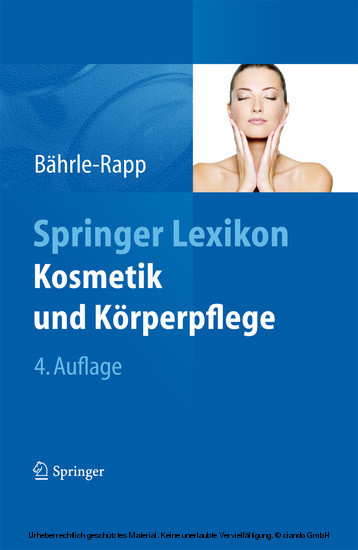 Springer Lexikon Kosmetik und Körperpflege main product photo