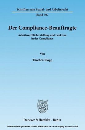 Der Compliance-Beauftragte.