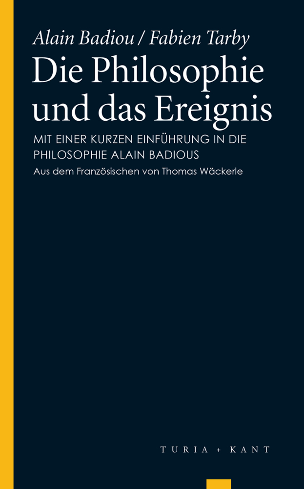 Die Philosophie und das Ereignis main product photo