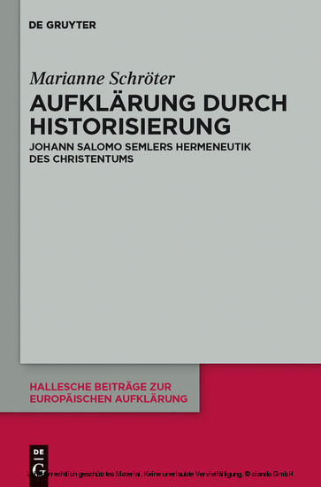 Aufklärung durch Historisierung main product photo